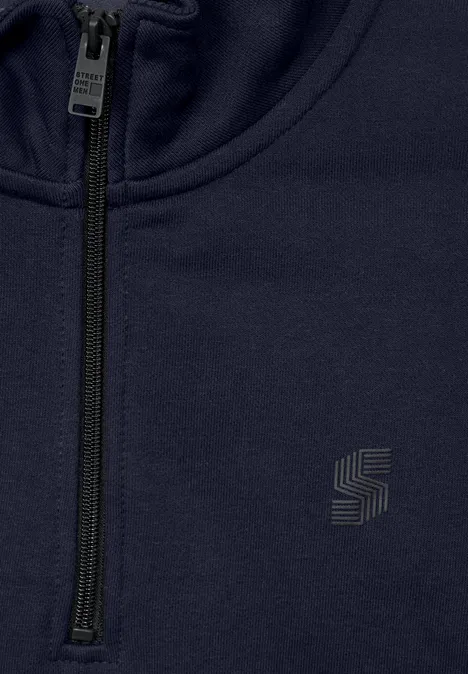 Sweat-shirt troyer eclipse blue