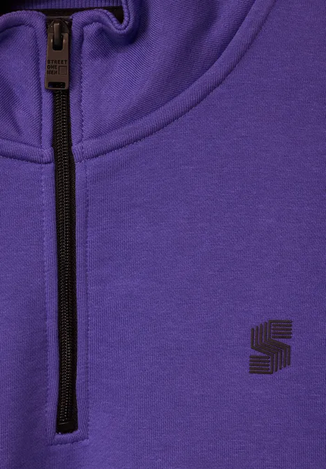 Sweat-shirt troyer ultra violet
