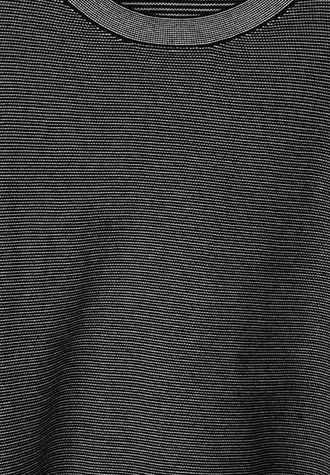 Pull fin en fil flammé carbon grey melange