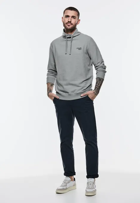 Lichte sjaalkraag van sweat harbour grey