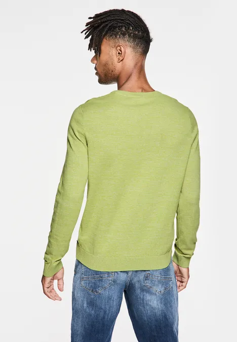 Pull en maille fine light lime green