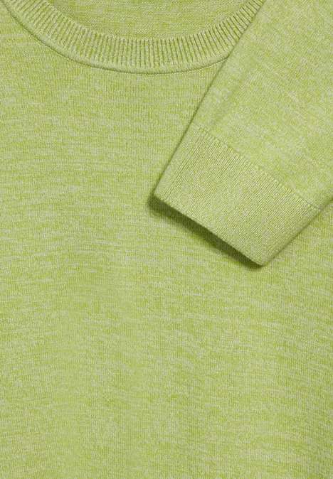 Pull en maille fine light lime green