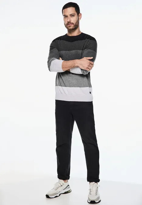 Pull en maille fine Black