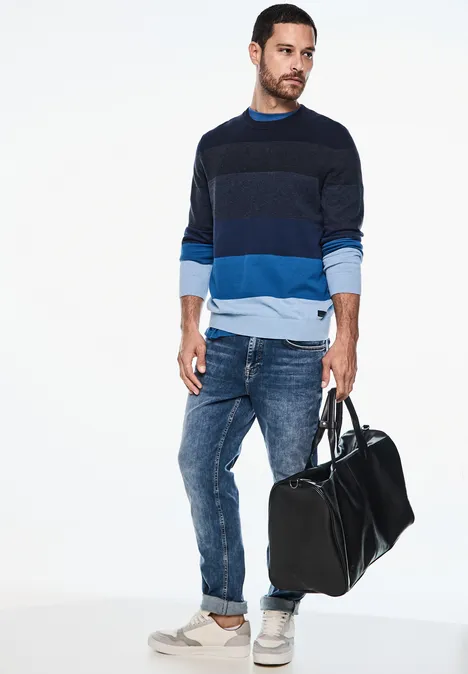 Pull en maille fine arctic blue
