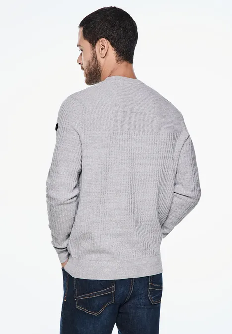 Pull structuré frost grey melange