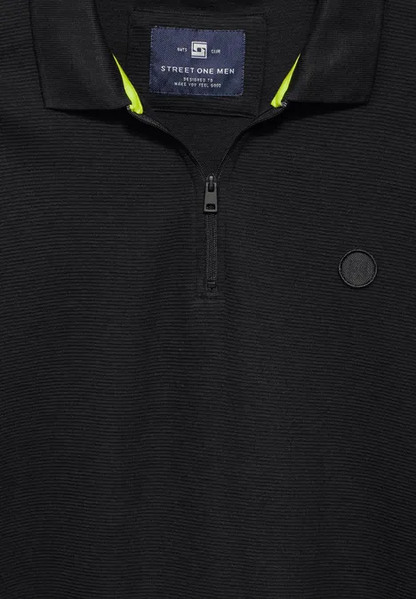 Ottoman-Pullover Black
