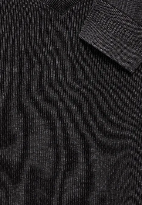 Pull à l'aspect délavé Black