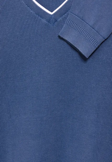 Pull à l'aspect délavé casual blue