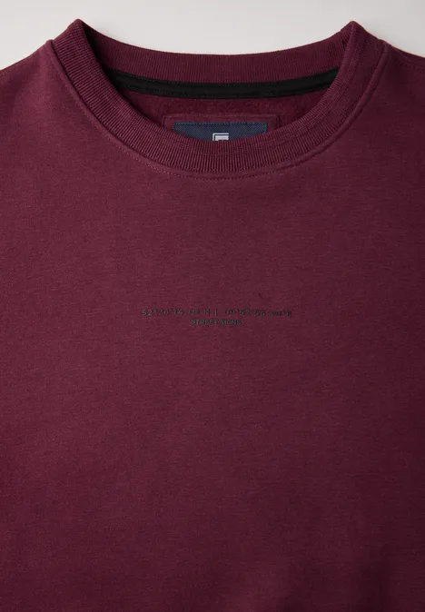 Miękka bluza dusty red