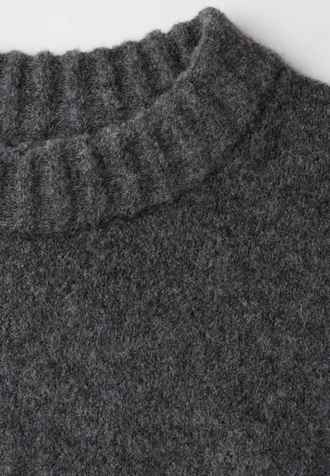 Pull en tricot anthra grey melange