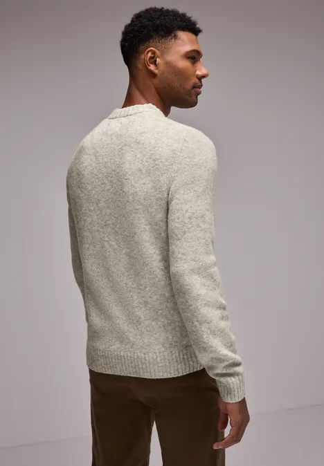 Pull en tricot soft sand melange