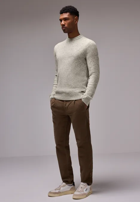 Pull en tricot soft sand melange