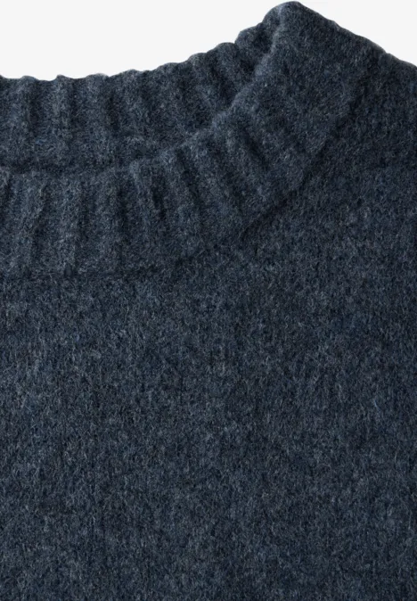 Pull en tricot dark blue melange