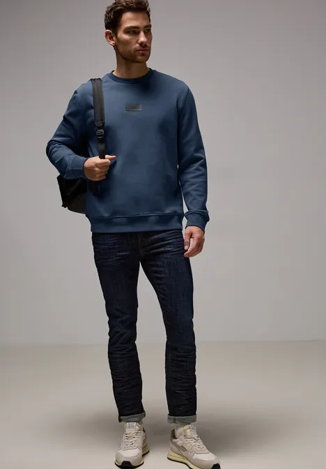 Sweater avec petit imprimé infinite blue