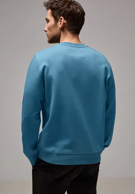 Sweater avec petit imprimé digital blue