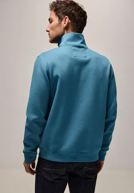 Stretch Halfzip Sweater digital blue