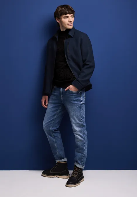 Strukturpullover Black