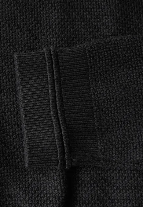 Pull-over en maille polo Black