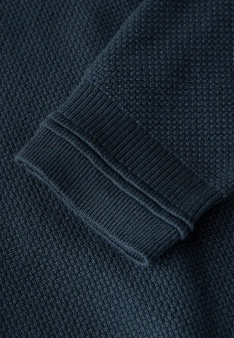 Polo-Strickpullover infinite blue