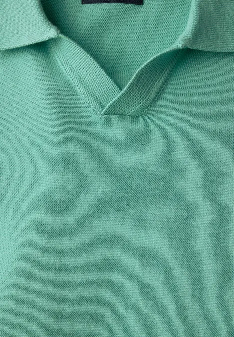 Jersey poloshirt mint green
