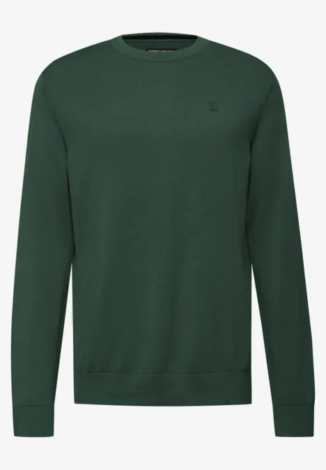 Pull en coton basique soft olive green