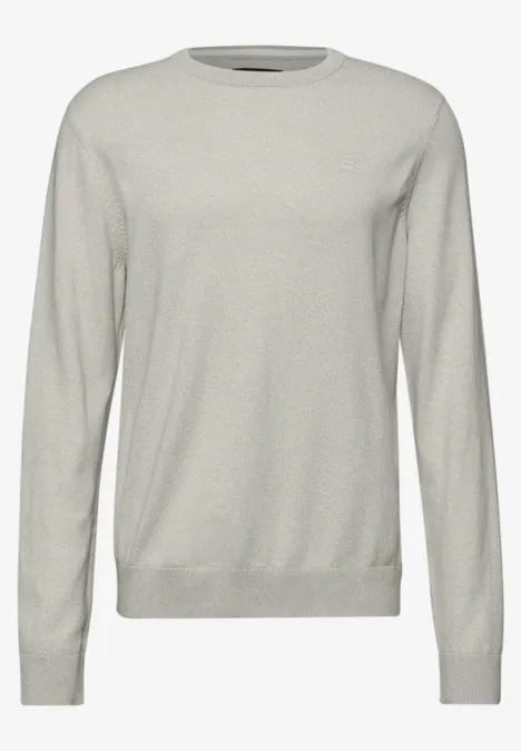 Basic katoenen trui bright white