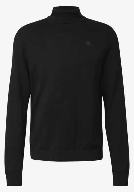 Basic Turtleneck Pullover Black