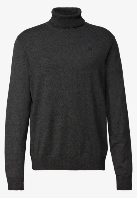 Basic Turtleneck Pullover anthra grey melange