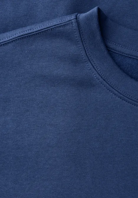 Sweater met ronde hals azure blue