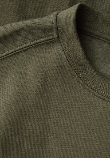 Sweater met ronde hals vintage green
