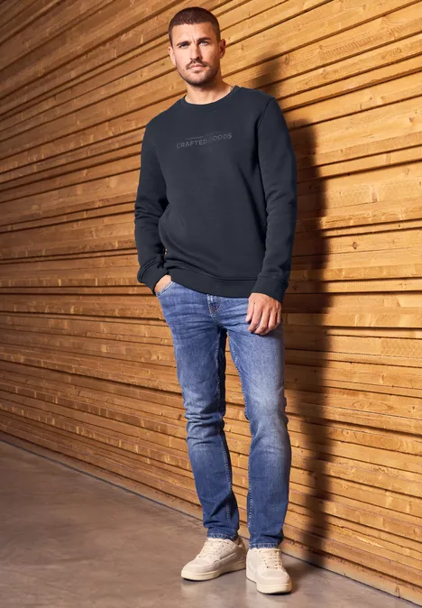 Softes Sweatshirt mit Print night blue