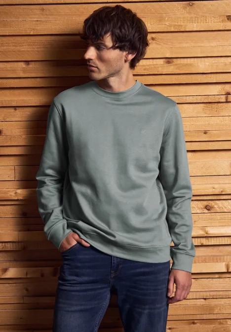 Crewneck Sweatshirt silver green