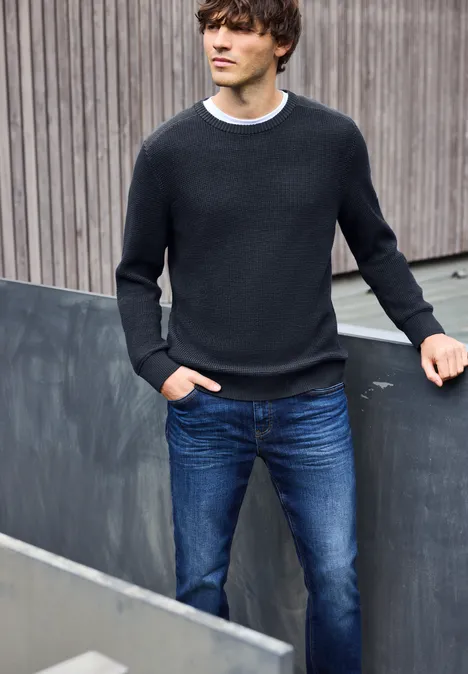 Two Tone Pullover nightside blue
