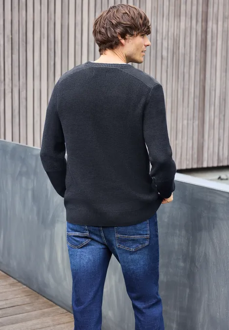 Two Tone Pullover nightside blue