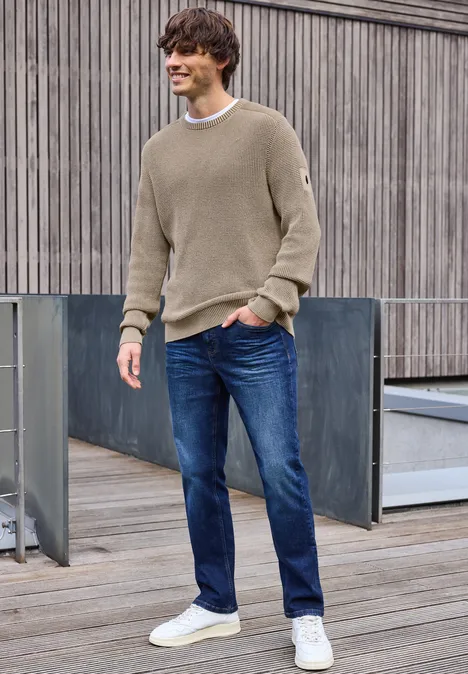 Two Tone Pullover frost beige