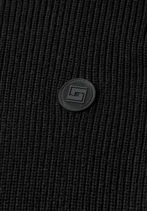 Trui met opstaande kraag Black