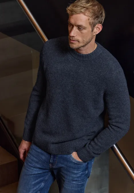 Pullover mit Woll-Anteil nightside blue