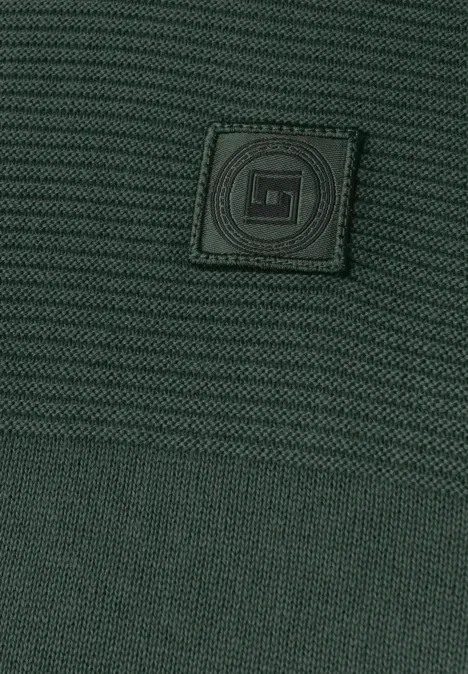 Strukturmix Pullover soft olive green