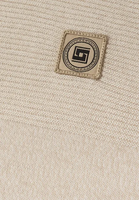Strukturmix Pullover frost beige