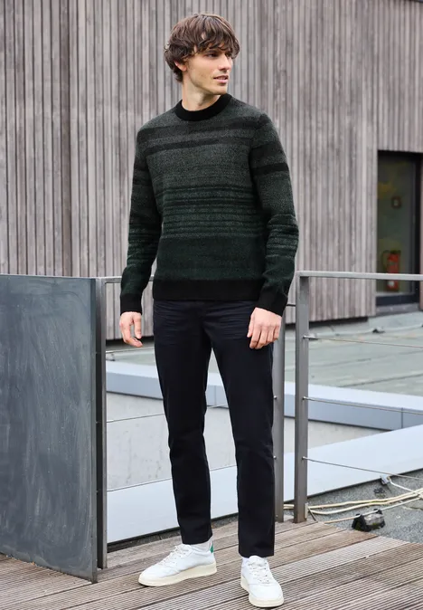Softer Jacquard Pullover Black
