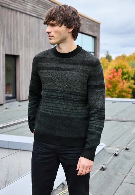 Softer Jacquard Pullover Black