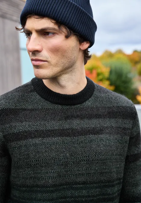 Softer Jacquard Pullover Black