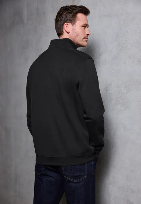 Sweat-shirt à col roulé piqué Black