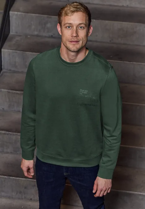 Sweatshirt met gedetailleerde print null