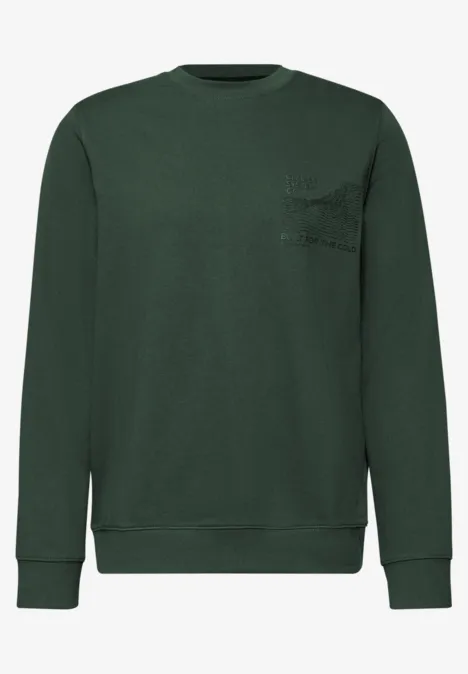 Sweatshirt met gedetailleerde print null