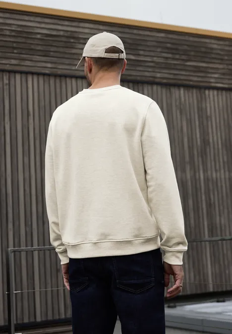 Strukturmix Melange Pullover granite beige