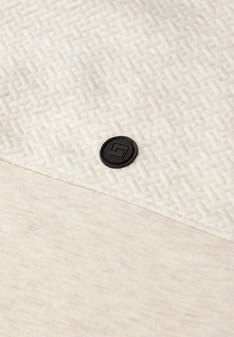 Strukturmix Melange Pullover granite beige