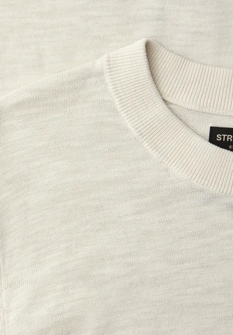 Washed-Look Pullover white sand