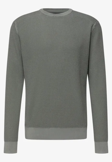 Trui met gewassen look dusty mint