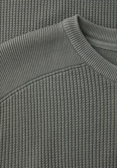 Washed-Look Pullover dusty mint